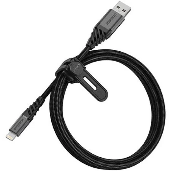 Otterbox Premium Usb-A To Lightning Charging Cable, 1 Meter - Black